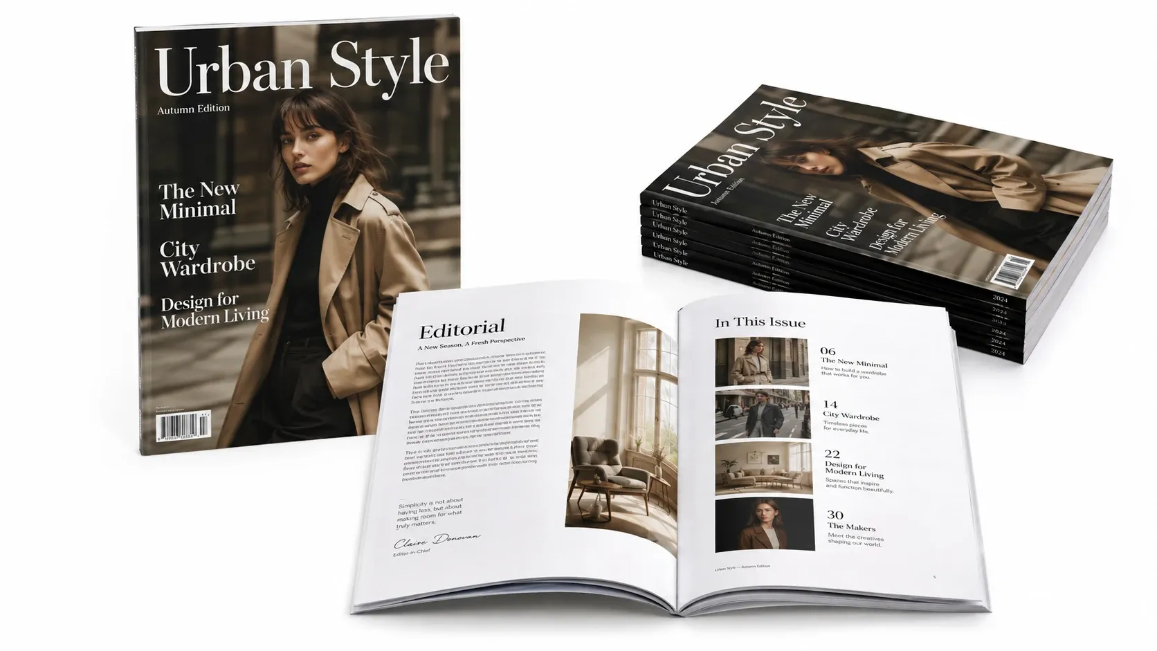 Urban Style magazine — perfect-bound editorial print
